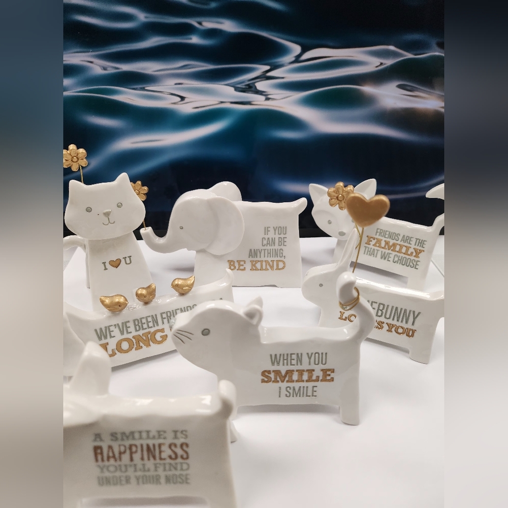 (Set of 7) Animal Decor with Messages- Best Gift Idea-Home Decor-Grasslands Road